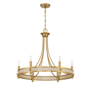 Camden 6-Light Chandelier in Warm Brass