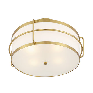 Chauncey 4-Light Ceiling Light in Warm Brass