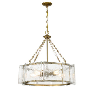 Genry 5-Light Pendant in Warm Brass