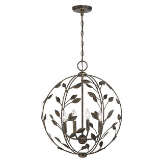 Laska 4-Light Pendant in Enchanted Bronze by Breegan Jane