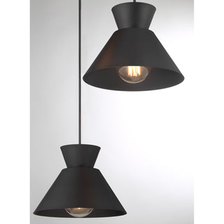 3-Light Multi-Point Chandelier in Matte Black