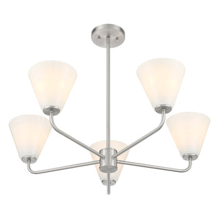 Blair 5-Light Chandelier in Satin Nickel