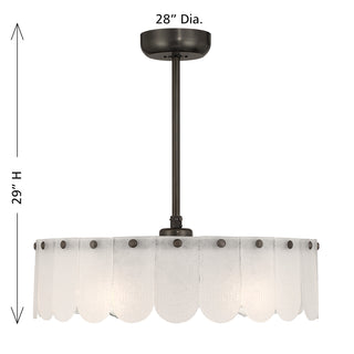 Ashton 5-Light Fan D'Lier in Mediterranean Bronze