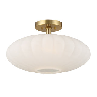 1-Light Ceiling Light in Natural Brass