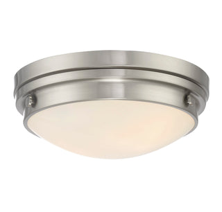 Lucerne 2-Light Ceiling Light in Satin Nickel