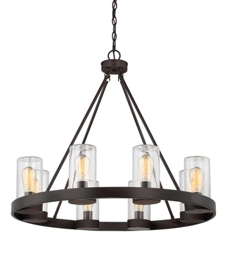 Inman 8-Light Outdoor Chandelier in English Bronze