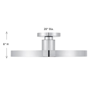 Thayer 1-Light LED Ceiling Light in Chrome