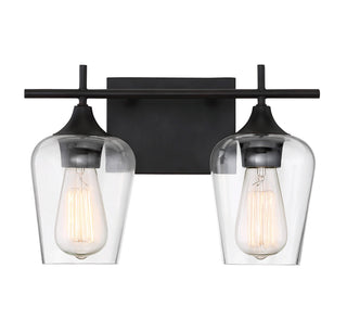 Octave 2-Light Bathroom Vanity Light in English Bronze