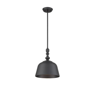 Berg 1-Light Pendant in Matte Black