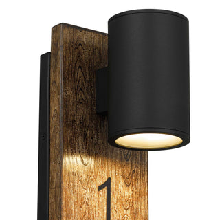 Woodone Wall Sconce  Sand Black