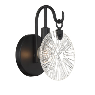 Addison 1-Light Wall Sconce in Matte Black