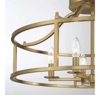 Stockton 5-Light Ceiling Light in Warm Brass