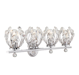 Moreno 4-Light Bathroom Vanity Light in Chrome