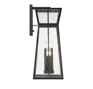Millford 4-Light Outdoor Wall Lantern in Matte Black