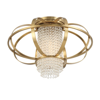 Idlewild 1-Light Ceiling Light in Warm Brass