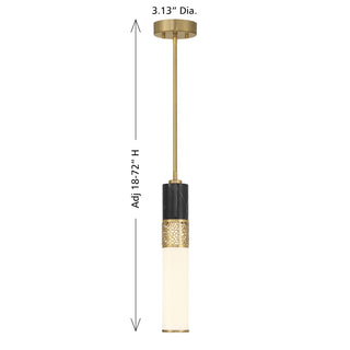 Farrell 1-Light Pendant in Warm Brass by Dann Foley