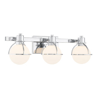 Pierce 3-Light Bathroom Vanity Light in Chrome
