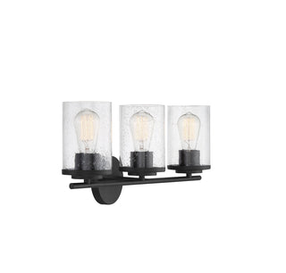 Marshall 3-Light Bathroom Vanity Light in 
Matte Black