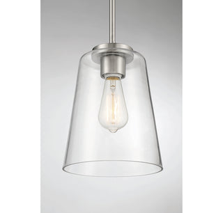 Calhoun 1-Light Pendant in Satin Nickel