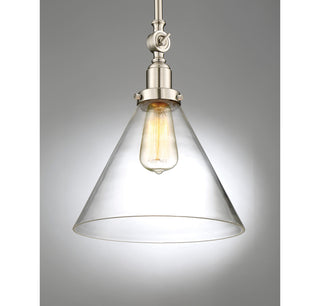 Drake 1-Light Pendant in Satin Nickel