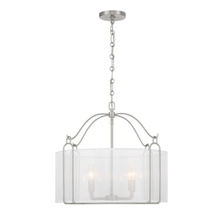 Ashlay 4-Light Pendant in Satin Nickel