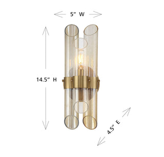 Biltmore 1-Light Wall Sconce in Warm Brass
