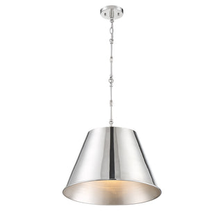 Alden 1-Light Pendant in Polished Nickel
