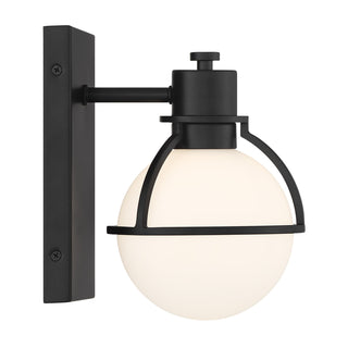 Pierce 1-Light Wall Sconce in Matte Black