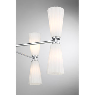 8-Light Chandelier in Chrome