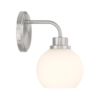 1-Light Wall Sconce in Brushed Nickel