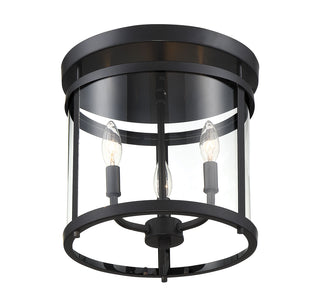 Penrose 3-Light Ceiling Light in Black