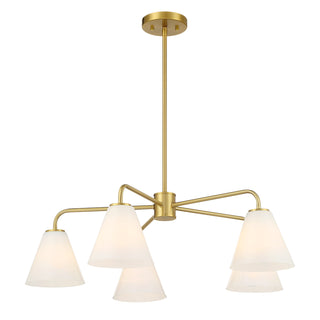 Blair 5-Light Chandelier in Warm Brass