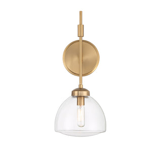 Corbin 1-Light Wall Sconce in Warm Brass