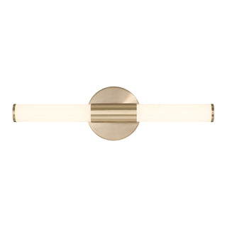 Connor 18" Mini Tube LED Cylinder Vanity Light in Brass