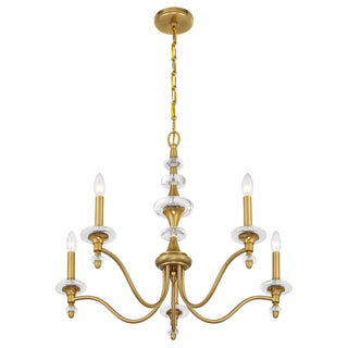 Champlain 5-Light Chandelier in Warm Brass