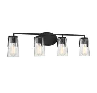 Sacremento 4-Light Bathroom Vanity Light in Black