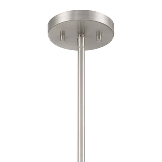 2-Light Linear Chandelier in Brushed Nickel