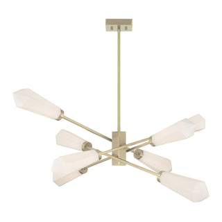Leland 8-Light Chandelier in Noble Brass by Dann Foley