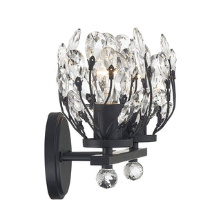 Moreno 2-Light Bathroom Vanity Light in Matte Black