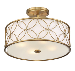 Reid 4-Light Ceiling Light in Warm Brass