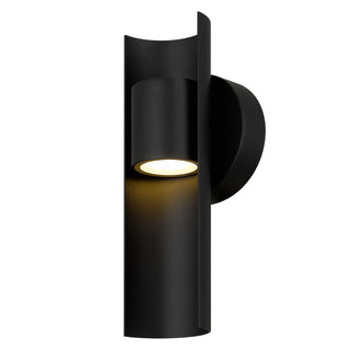 Hugo 11 Inch Outdoor Wall Sconce in Sand Black Finish