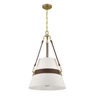 Corinth 3-Light Pendant in Warm Brass