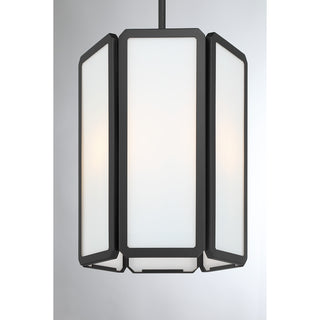 Leeds 3-Light Pendant in Matte Black