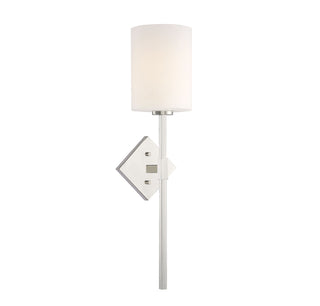 Destin 1-Light Wall Sconce in Polished Nickel