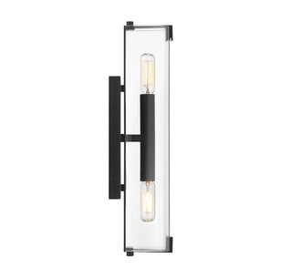 Winfield 2-Light Wall Sconce in Matte Black