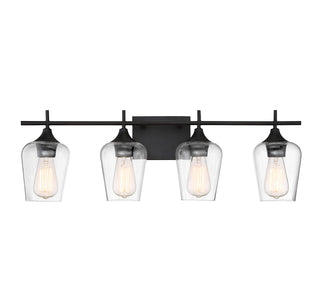 Octave 4-Light Bathroom Vanity Light in English Bronze