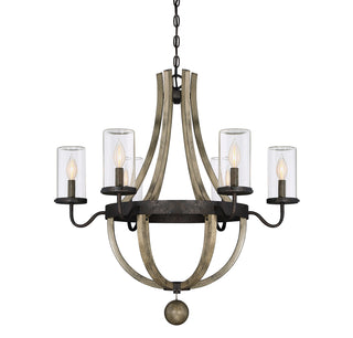 Eden 6-Light Outdoor Chandelier in Weathervane