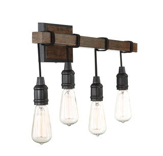 Burgess 4-Light Bathroom Vanity Light in Durango