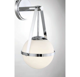 Polson 1-Light Wall Sconce in Polished Chrome