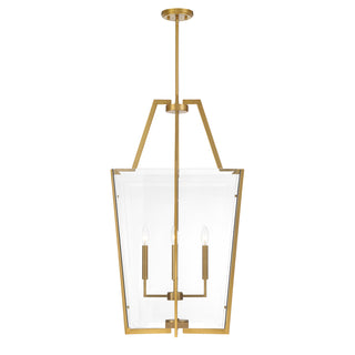 Farell 4-Light Pendant in Warm Brass